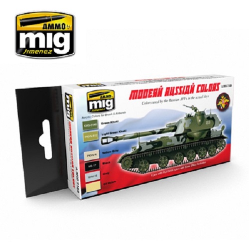 Ammo Mig A.MIG7109 Modern Russian Camouflage Colours Acrylic Paint Set
